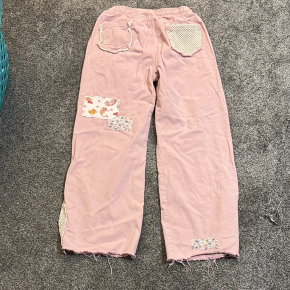 POL Pink Patchwork Flare Jeans - Picture 5 of 7